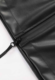 Vegan Leather Windbreaker