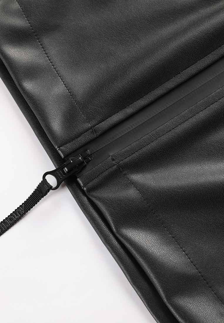 Vegan Leather Windbreaker