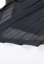 Poised Asymmetric Pleated Skirt