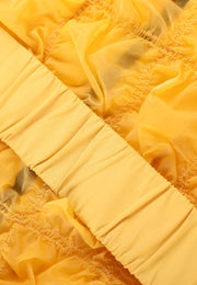 Reverie Lisse Ruffle Full-Length Breaker
