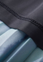 Alpha Pleated Drawstring Midi Skirt with Side Pockets