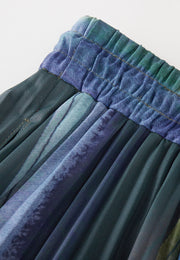 Alpha Pleated Drawstring Midi Skirt with Side Pockets