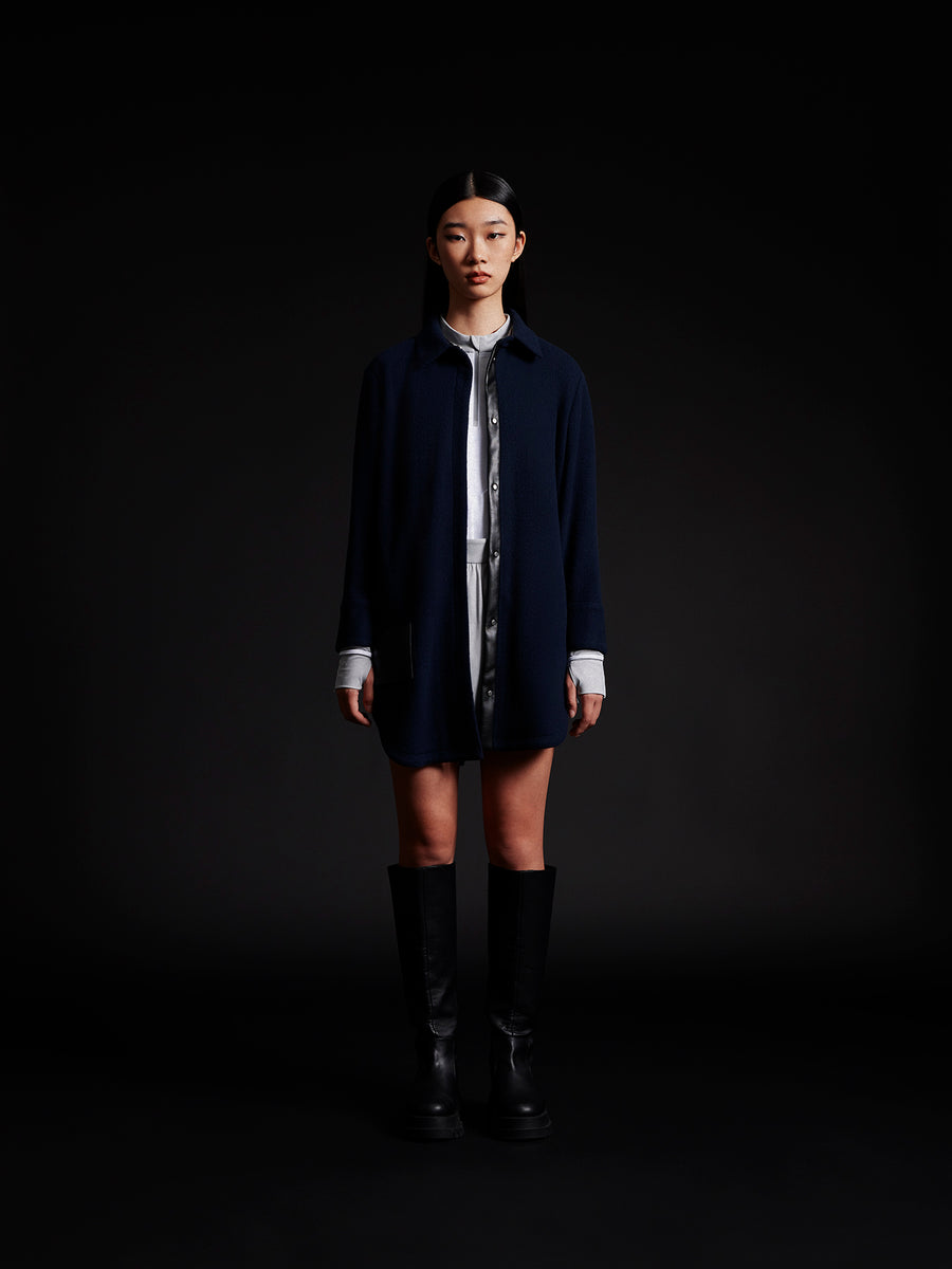 model wear Unisex Paddington Trench Coat
