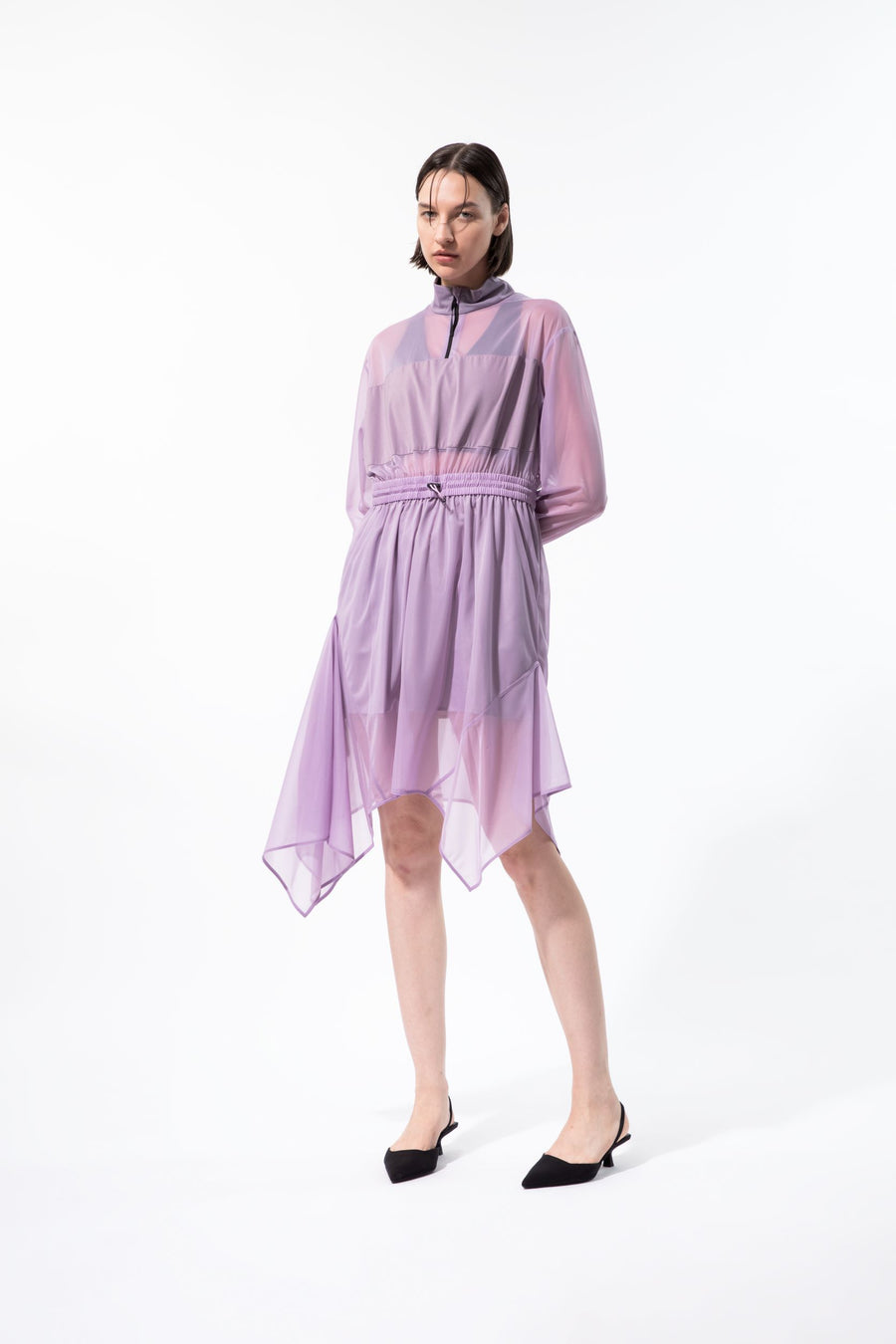 Athena Ultra-Fine Mesh Midi Dress