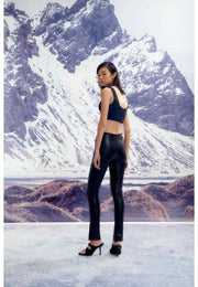 Audrey Tapered Vegan Leather Pants