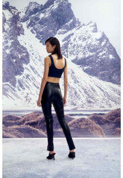 Audrey Tapered Vegan Leather Pants