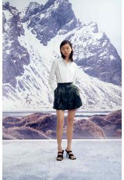 Anatolia Vegan Leather Formal Shorts