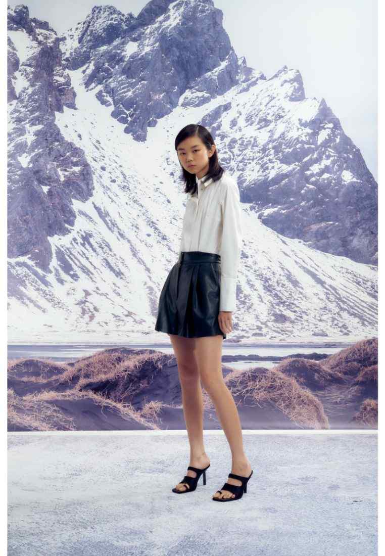 Anatolia Vegan Leather Formal Shorts