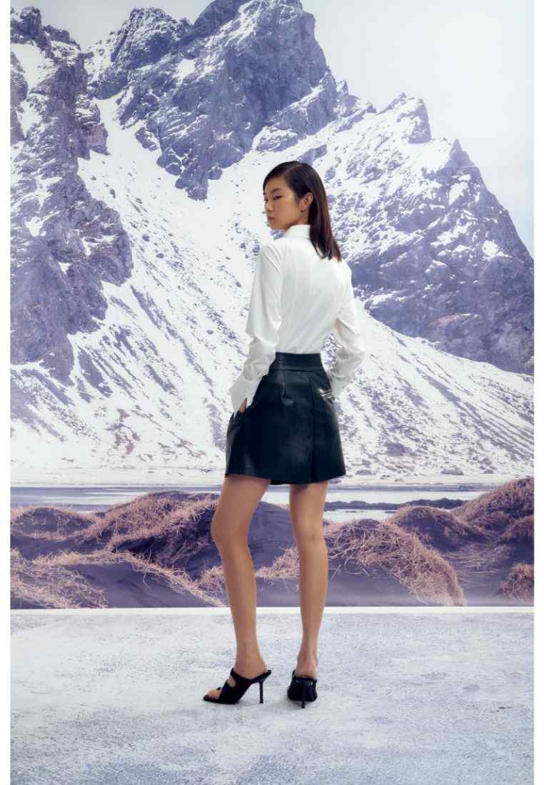 Anatolia Vegan Leather Formal Shorts