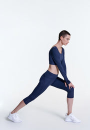 Grace Body-Define Sleeved Crop Top
