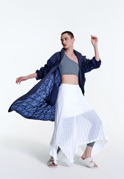 Reverie Lisse Ruffle Full-Length Breaker