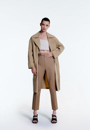 Brooke Tailored Single-Pleat Pant