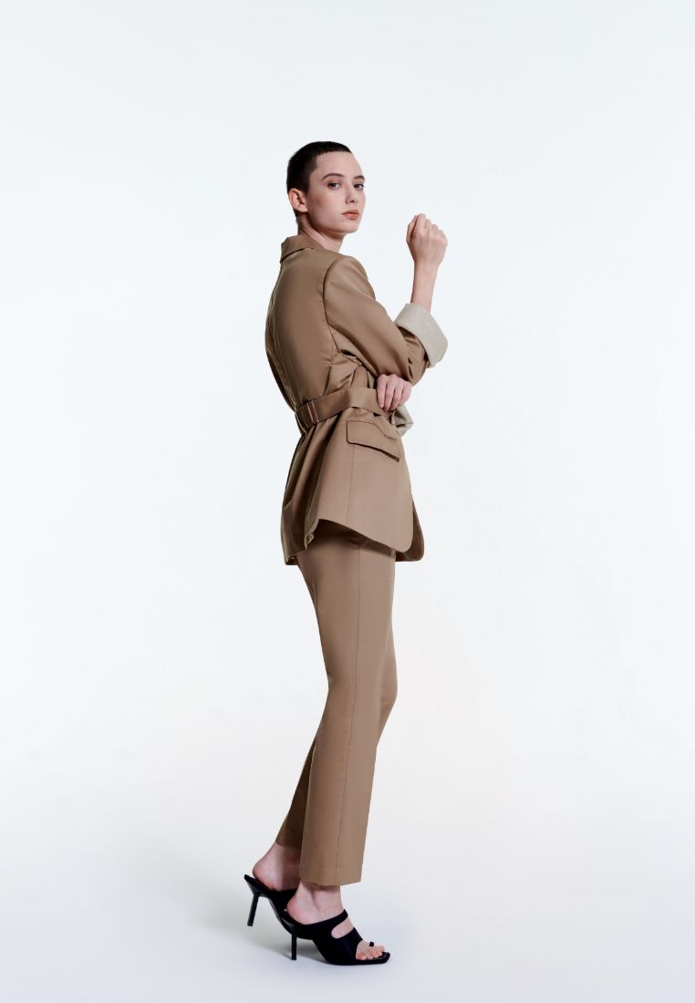 Brooke Tailored Single-Pleat Pant