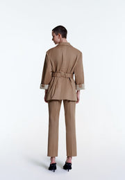 Brooke Tailored Single-Pleat Pant