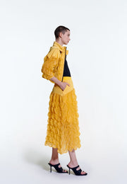 Reverie Lisse Ruffle Cropped Breaker