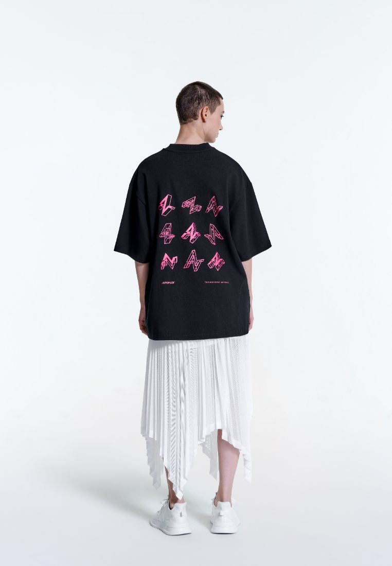 Poised Asymmetric Pleated Skirt