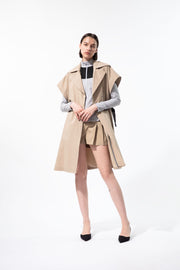 The City Short Sleeve Trench Coat