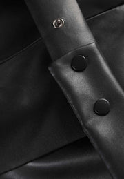 Vegan Leather Blazer