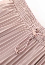 Anatolia Vegan Leather Pleated Skirt
