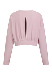 Laney Cropped Crew Neck With Open Back