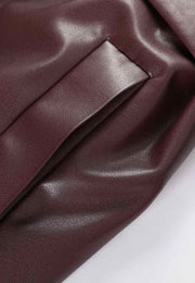 Vegan Leather Trench Coat