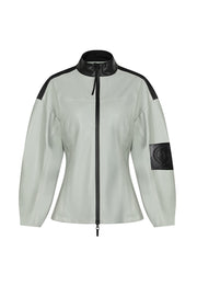 Vegan Leather Windbreaker