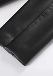 Vegan Leather Blazer