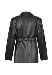 Vegan Leather Blazer