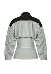 Vegan Leather Windbreaker