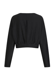 Laney Cropped Crew Neck With Open Back