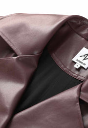 Vegan Leather Trench Coat
