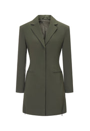 Anya Water and Wrinkle-resistant Convertible Pleated Blazer Dress