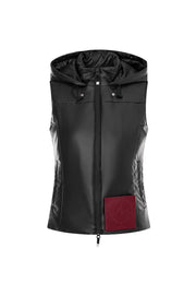 Theo Lightweight Padded Vest with Packable Hood and Detachable Card Holder