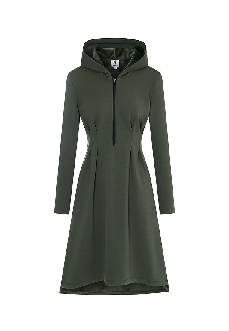 Sleet Ultra-Soft Recycled Polyester and Organic Cotton Hooded Dress