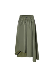 Miranda Skirt 2.0 with Drawstring Waist & Asymmetric Hem