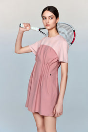 Santorini T-Shirt Maxi Dress with Pleated Waist