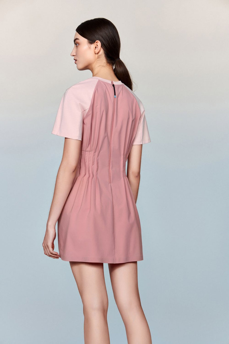 Santorini T-Shirt Maxi Dress with Pleated Waist