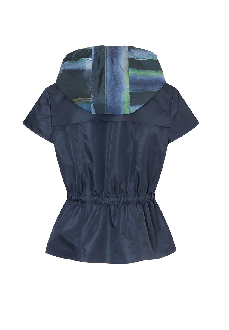 Giselle Water and Wind-resistant Short-Sleeve Trucker Jacket
