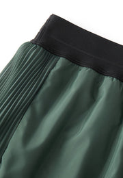 Horizon Pleated Panel Running Shorts with Built-In Sweat-Wicking and Stretch-Jersey Liner