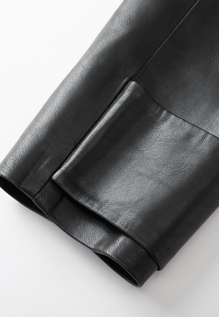 Iris Waterproof Vegan Leather 2-in-1 Detachable Bolero with Sleeveless Trench