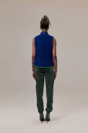 Neige Contoured Recycled Nylon and Fleece Vest with Sustainable Padding and Detachable Coin Purse