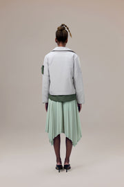 Bleeker Sustainable Nylon Water-Repellent Anti-Crease Pleated Skirt