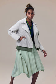 Bleeker Sustainable Nylon Water-Repellent Anti-Crease Pleated Skirt