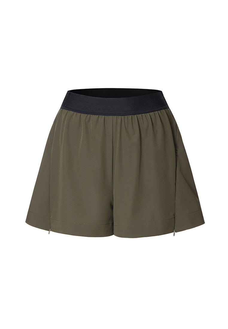 Fun Run Water- and Wrinkle-resistant Convertible Pleated Running Shorts
