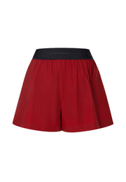 Fun Run Water and Wrinkle-resistant Convertible Pleated Running Shorts