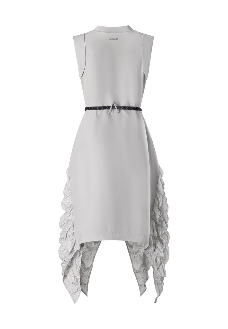 AP Signature Crease-free Belted Sleeveless Dress
