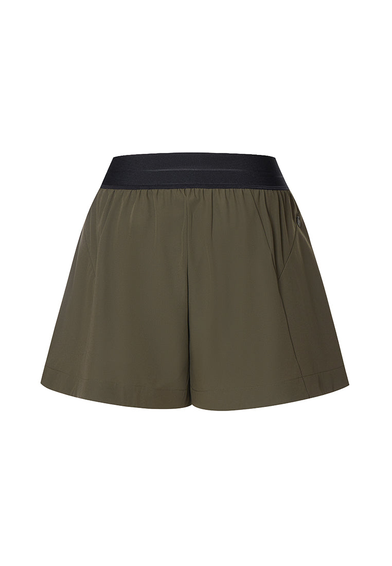 Fun Run Water- and Wrinkle-resistant Convertible Pleated Running Shorts