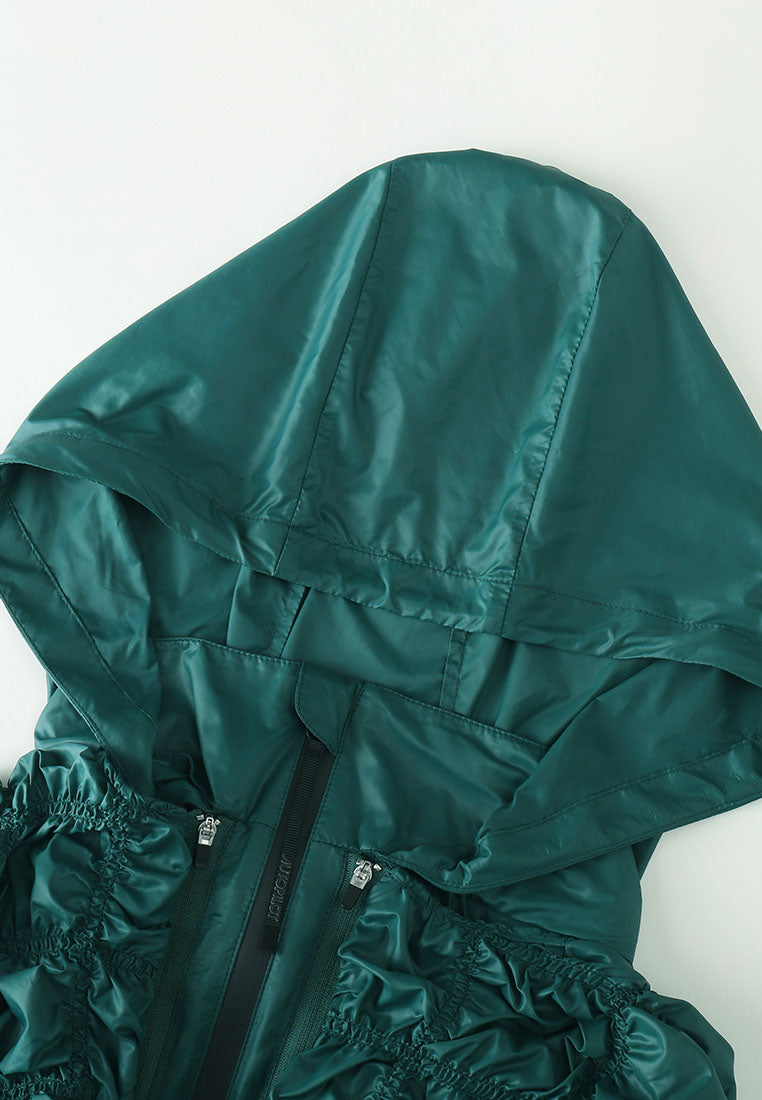 AP Signature 2-in-1 Mid-length Windbreaker with Removal Cape