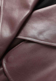 Vegan Leather Trench Coat