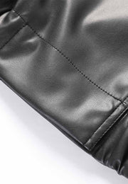 Vegan Leather Cropped Trench